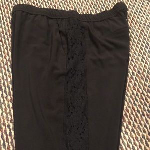 🌺 Ann Taylor Tuxedo Style Ankle Cropped Pants Sz M
